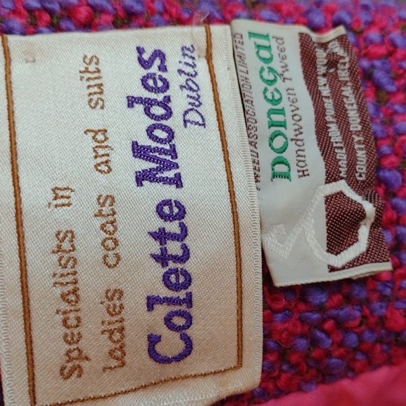 VTG Colette Modes Wool Confetti Boucle Blazer Size 12 - Picture 7 of 8